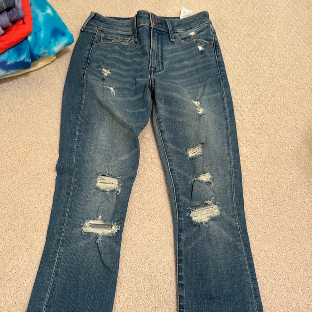 abercrombie & fitch harper low rise ankle jeans